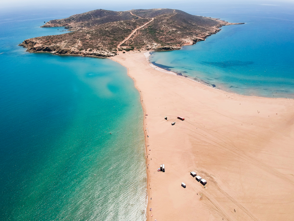 PRASONISI RHODES: THE BEACH WHERE 2 SEAS MEET - Unique Destination